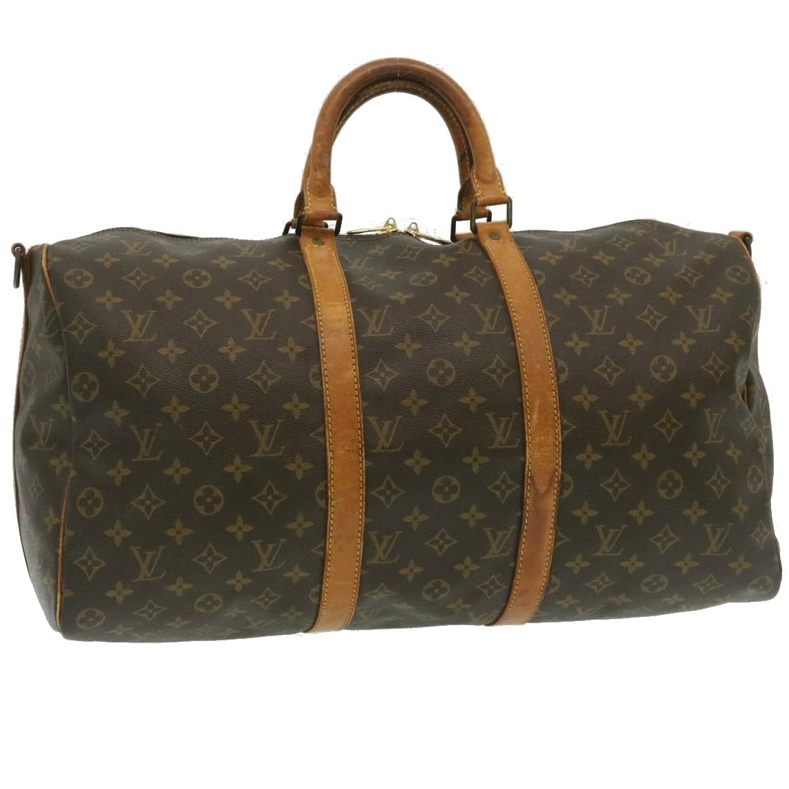 LOUIS VUITTON Monogram Keepall Bandouliere 50 Boston Bag M41416 LV yk4014