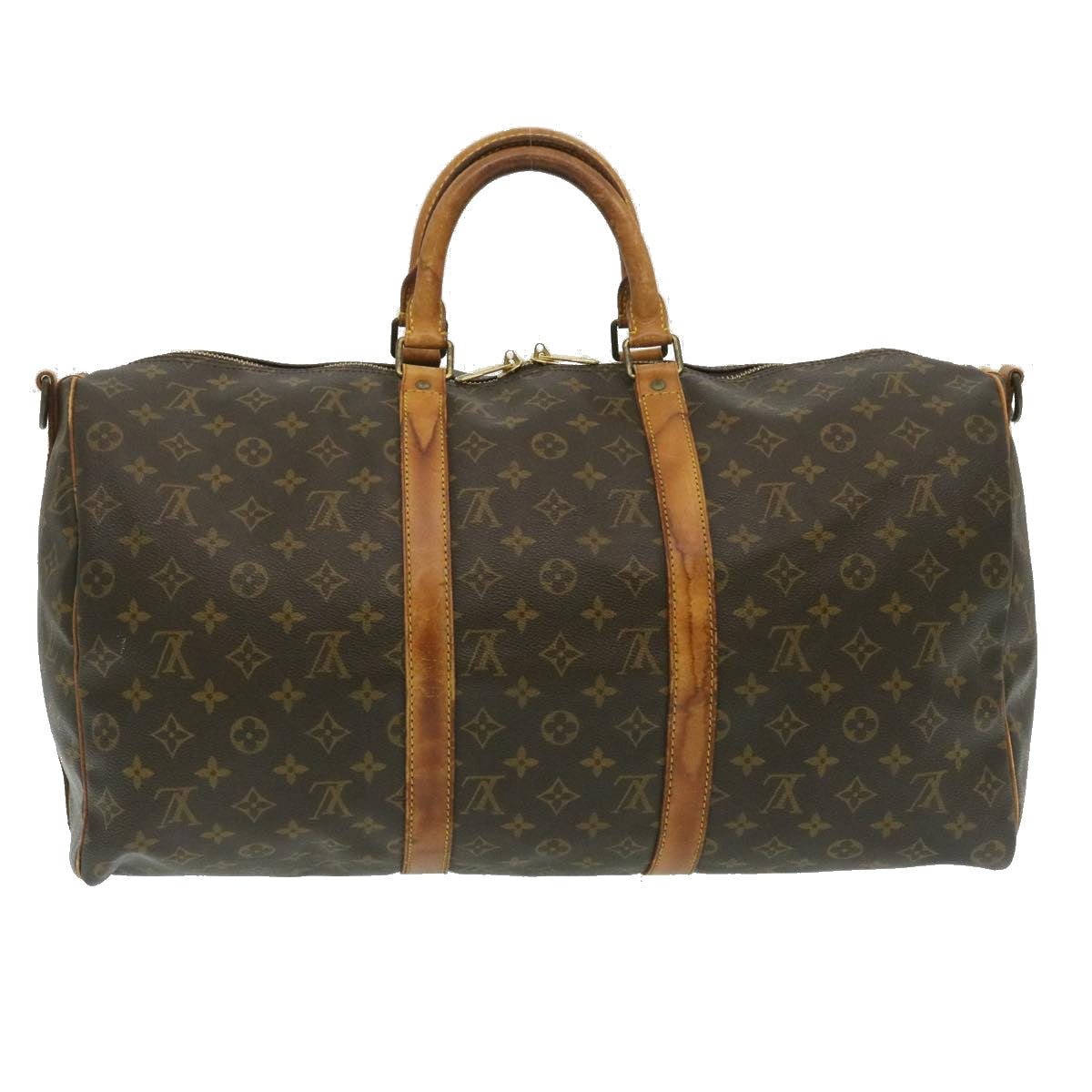 LOUIS VUITTON Monogram Keepall Bandouliere 50 Boston Bag M41416 LV yk4014