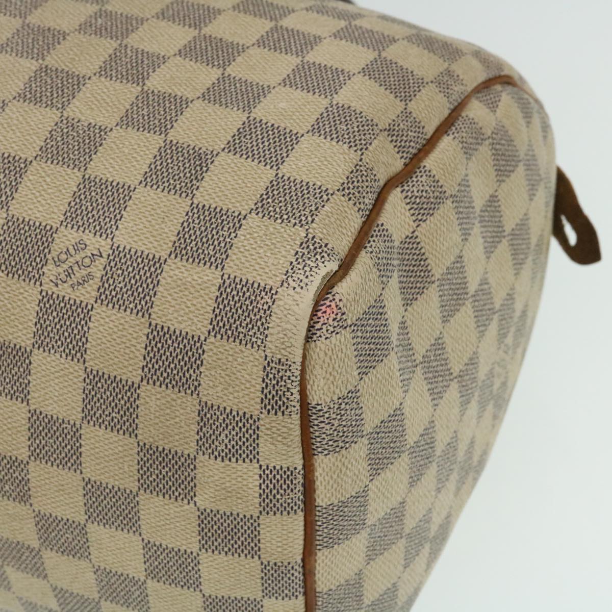 LOUIS VUITTON Damier Azur Speedy 30 Hand Bag N41533 LV yk4090