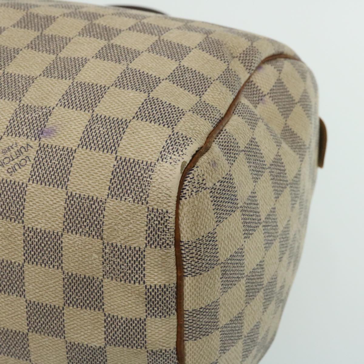 LOUIS VUITTON Damier Azur Speedy 30 Hand Bag N41533 LV yk4090
