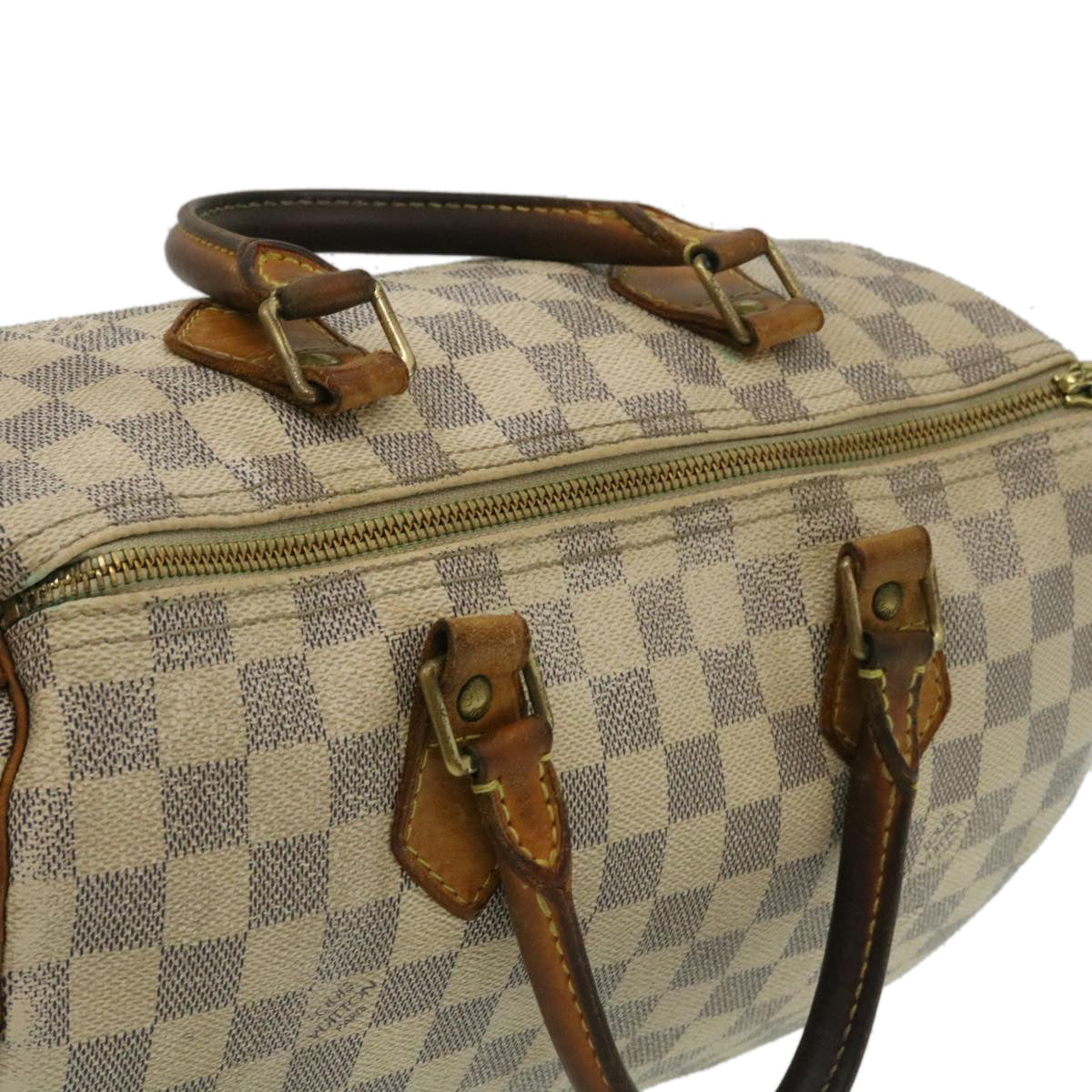 LOUIS VUITTON Damier Azur Speedy 30 Hand Bag N41533 LV yk4090