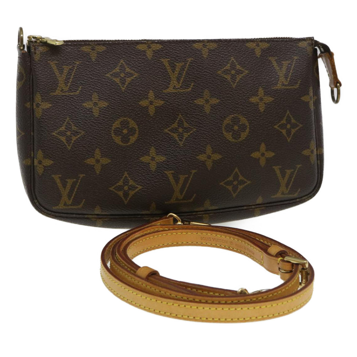LOUIS VUITTON Monogram Pochette Accessoires Pouch M51980 LV yk4144