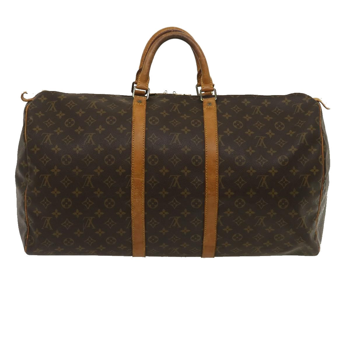 LOUIS VUITTON Monogram Keepall 55 Boston Bag M41424 LV yk4158