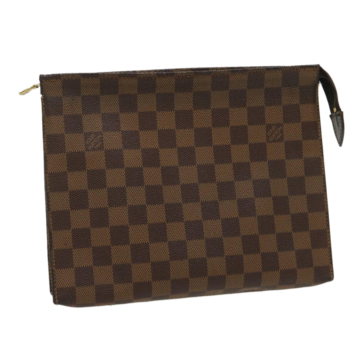 LOUIS VUITTON Damier Ebene Poche Toilette 26 Pouch N47543 LV yk4510