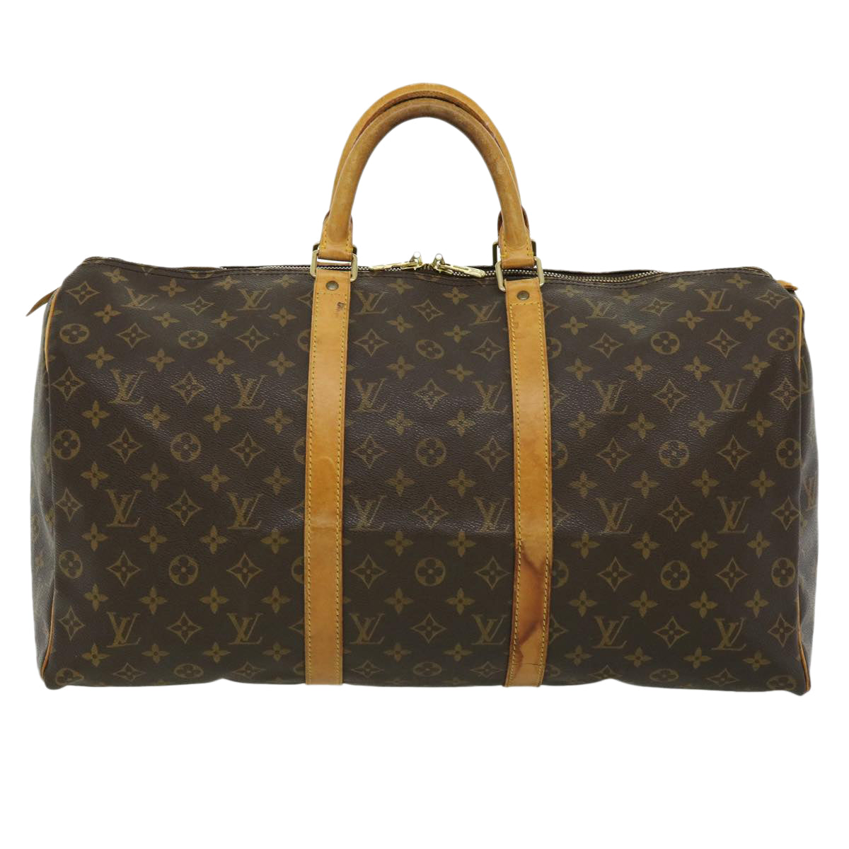 LOUIS VUITTON Monogram Keepall 50 Boston Bag M41426 LV yk4785