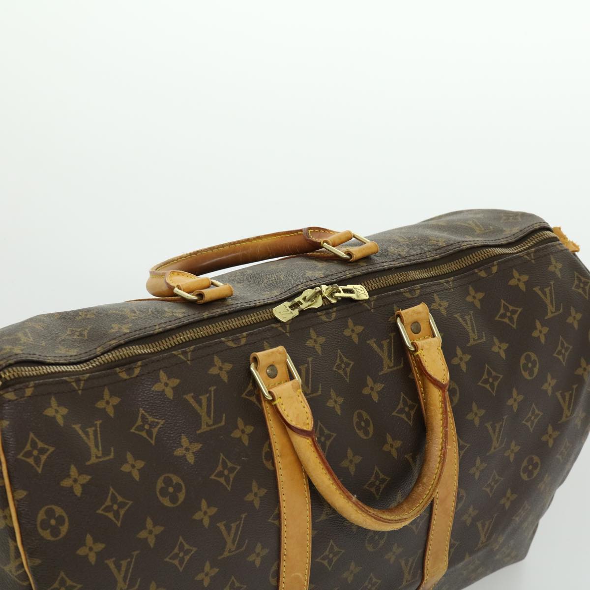 LOUIS VUITTON Monogram Keepall 50 Boston Bag M41426 LV yk4785