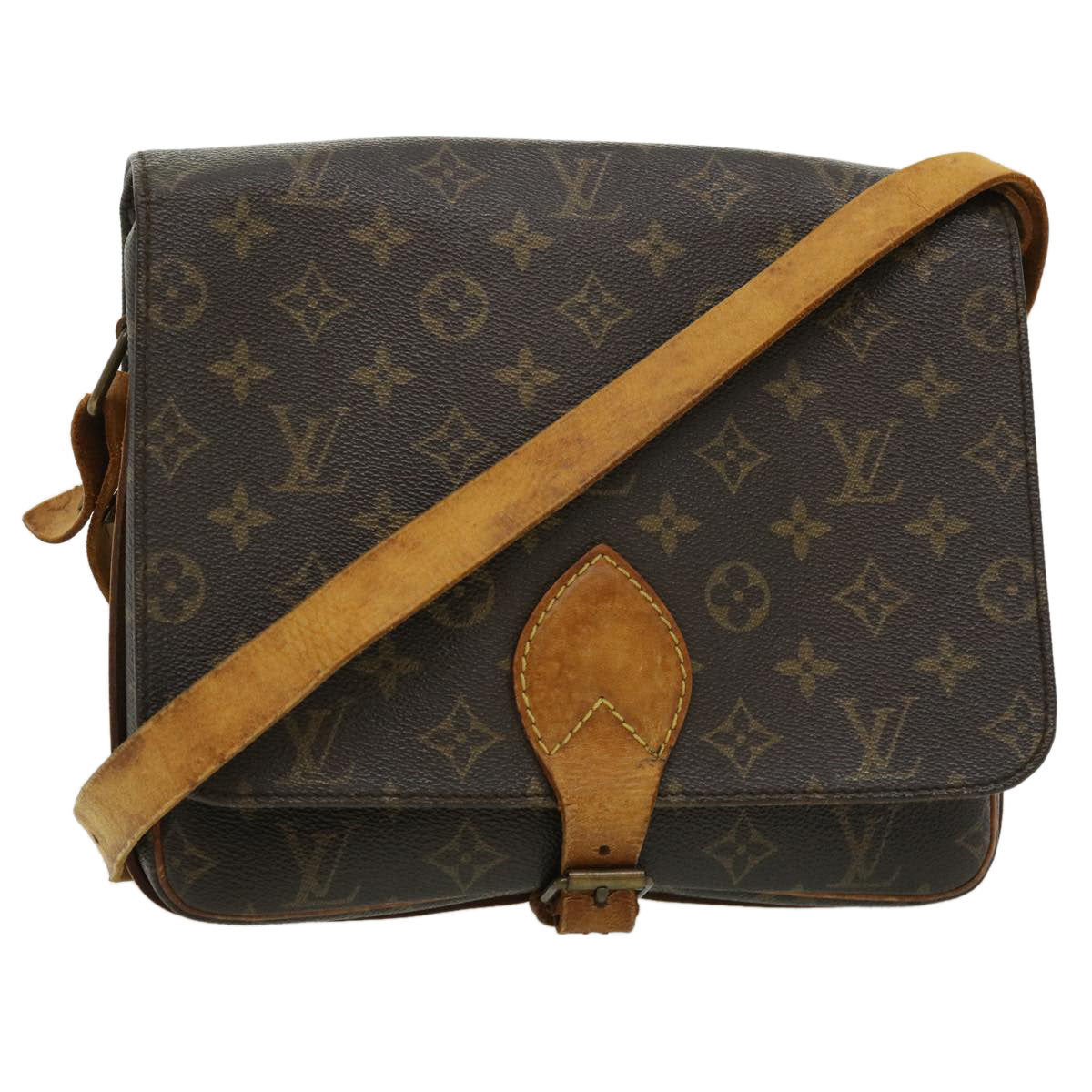 LOUIS VUITTON Monogram Cartouchiere GM Shoulder Bag M51252 LV yk4900
