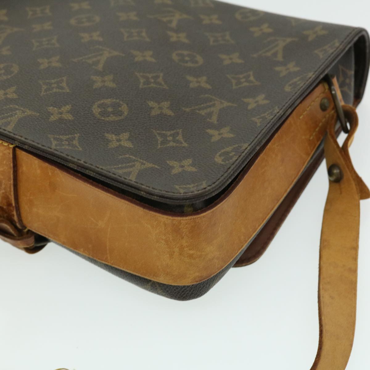 LOUIS VUITTON Monogram Cartouchiere GM Shoulder Bag M51252 LV yk4900