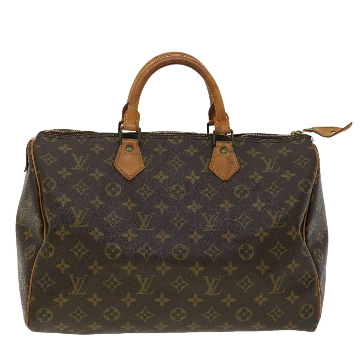 LOUIS VUITTON Monogram Speedy 35 Hand Bag M41524 LV yk5069