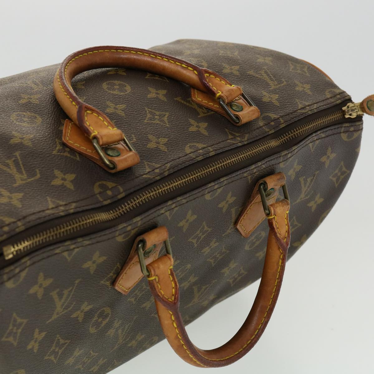 LOUIS VUITTON Monogram Speedy 35 Hand Bag M41524 LV yk5069