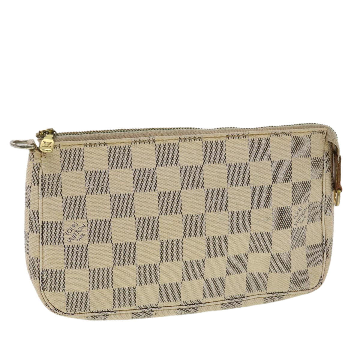 LOUIS VUITTON Damier Azur Pochette Accessoires Pouch N41207 LV yk5149