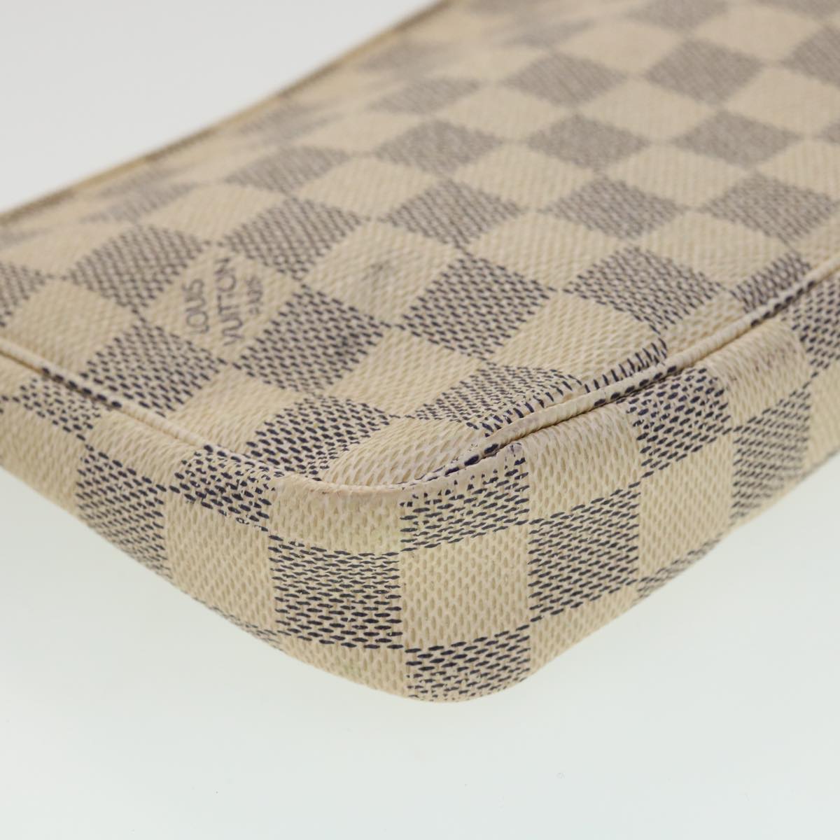 LOUIS VUITTON Damier Azur Pochette Accessoires Pouch N41207 LV yk5149