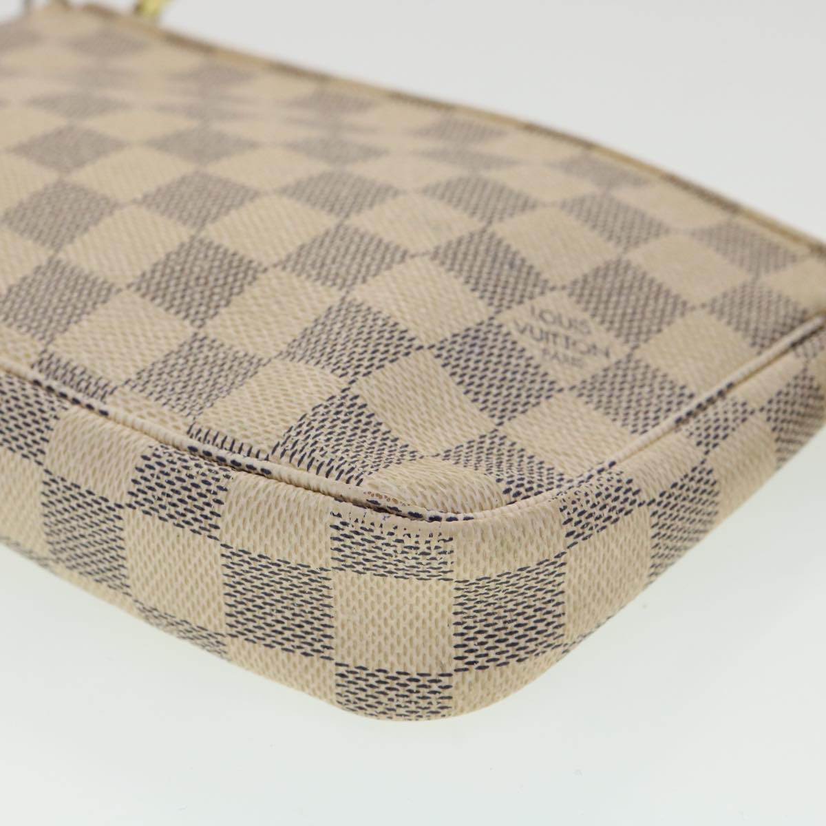 LOUIS VUITTON Damier Azur Pochette Accessoires Pouch N41207 LV yk5149