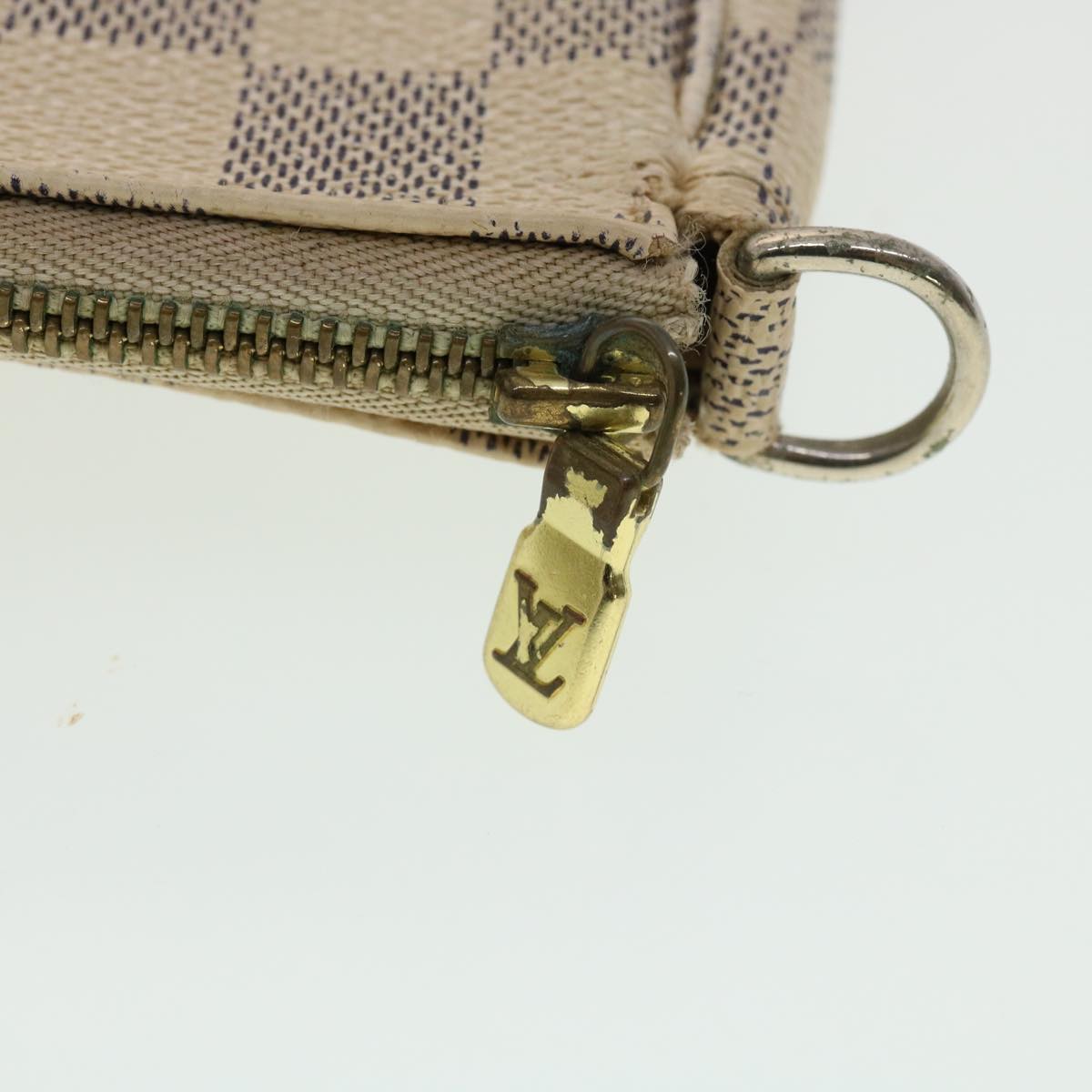 LOUIS VUITTON Damier Azur Pochette Accessoires Pouch N41207 LV yk5149