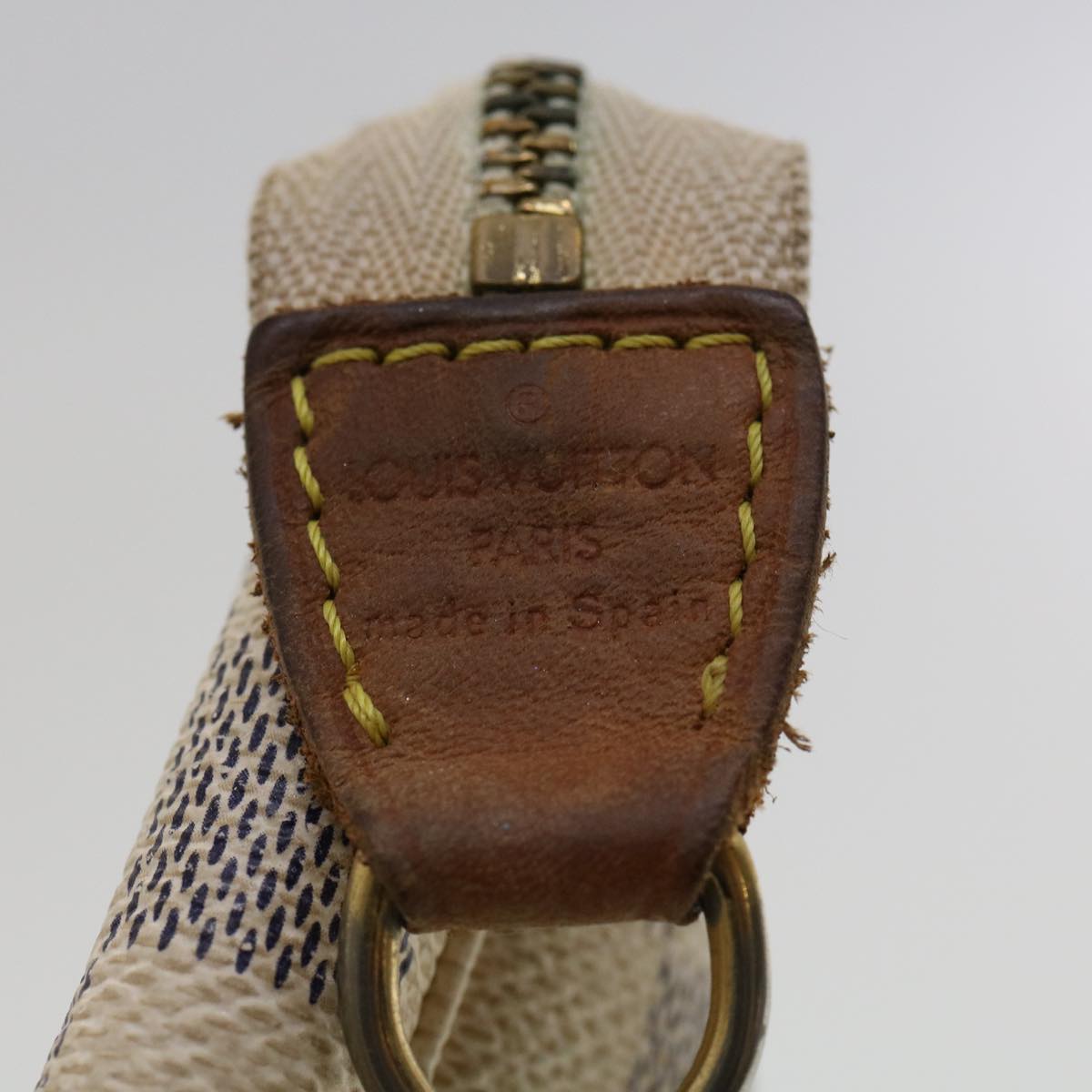 LOUIS VUITTON Damier Azur Pochette Accessoires Pouch N41207 LV yk5149