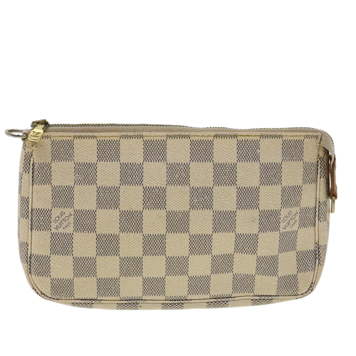 LOUIS VUITTON Damier Azur Pochette Accessoires Pouch N41207 LV yk5149