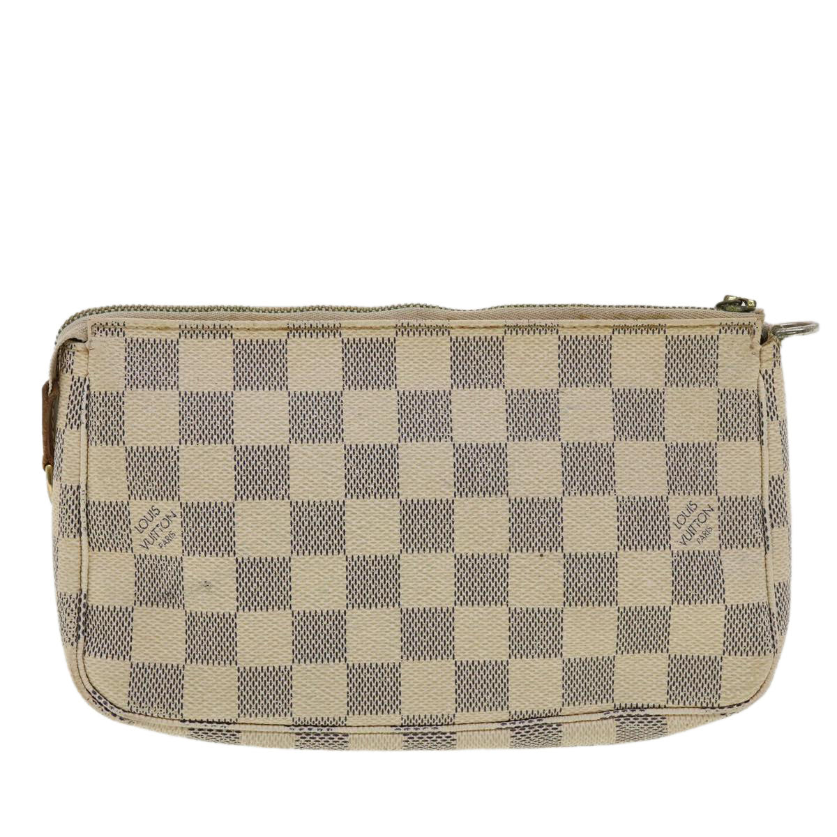 LOUIS VUITTON Damier Azur Pochette Accessoires Pouch N41207 LV yk5149