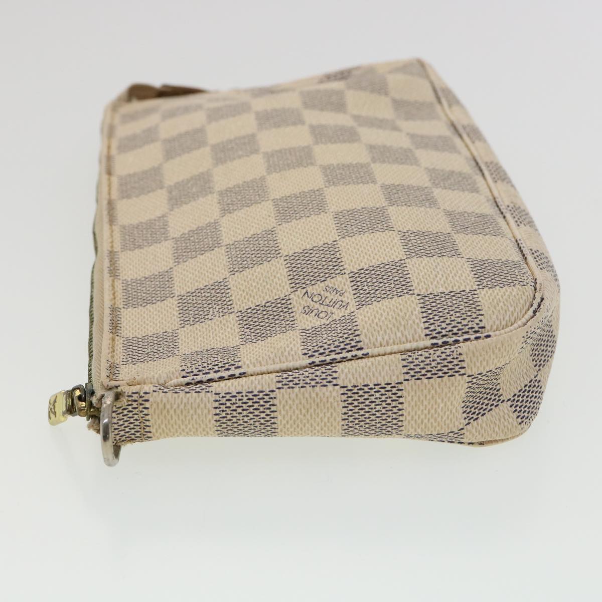 LOUIS VUITTON Damier Azur Pochette Accessoires Pouch N41207 LV yk5149
