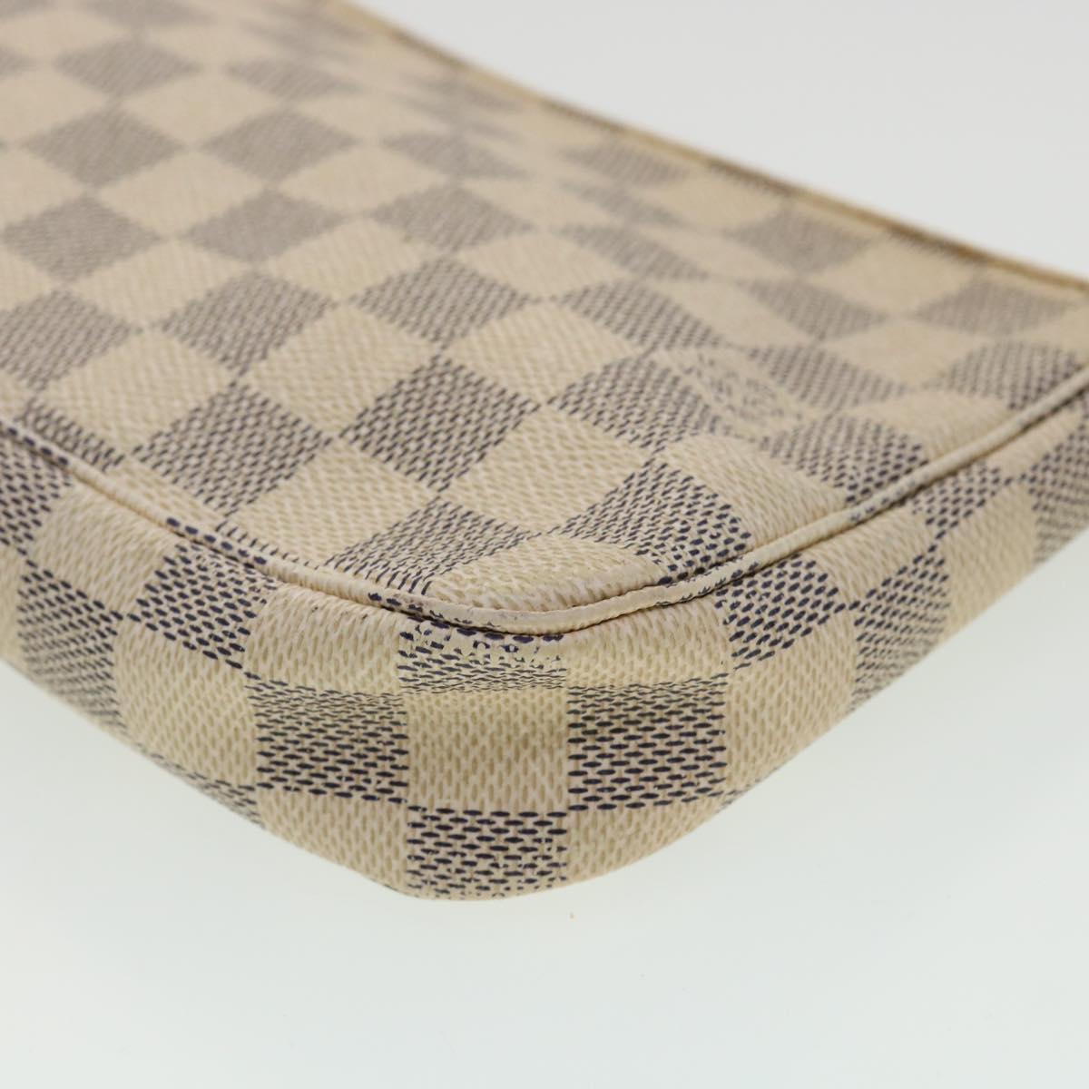 LOUIS VUITTON Damier Azur Pochette Accessoires Pouch N41207 LV yk5149