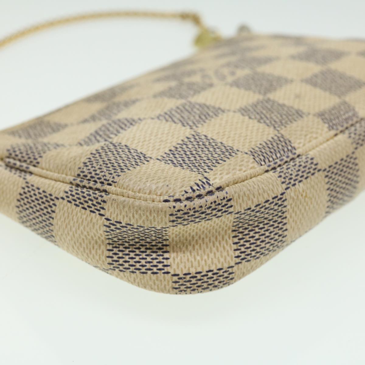 LOUIS VUITTON Damier Azur Mini Pochette Accessoires Pouch N58010 LV yk5279B