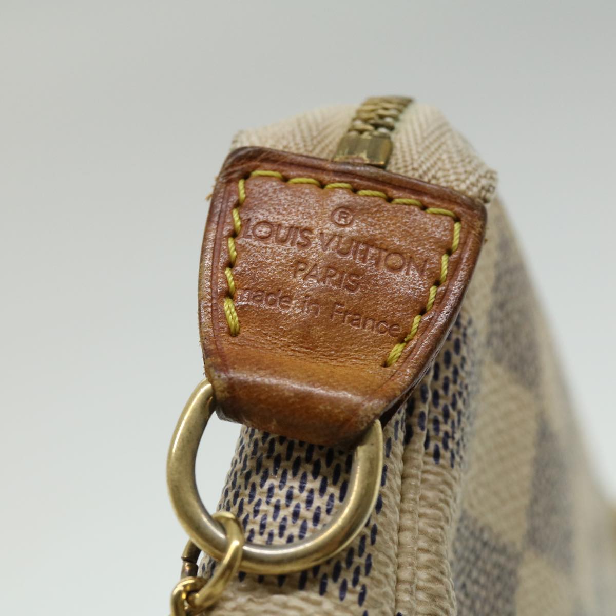 LOUIS VUITTON Damier Azur Mini Pochette Accessoires Pouch N58010 LV yk5279B
