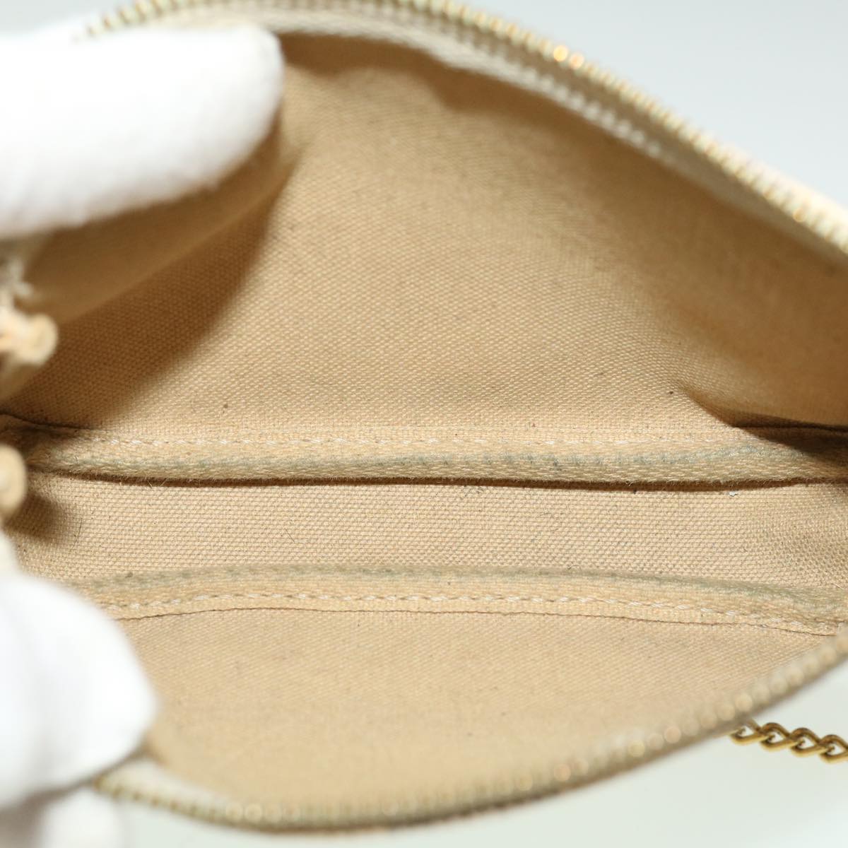 LOUIS VUITTON Damier Azur Mini Pochette Accessoires Pouch N58010 LV yk5279B