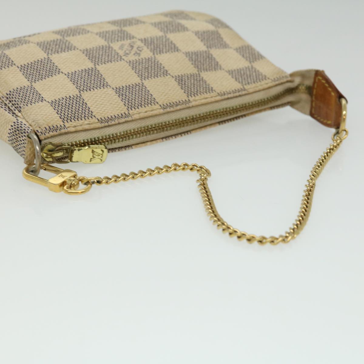 LOUIS VUITTON Damier Azur Mini Pochette Accessoires Pouch N58010 LV yk5279B
