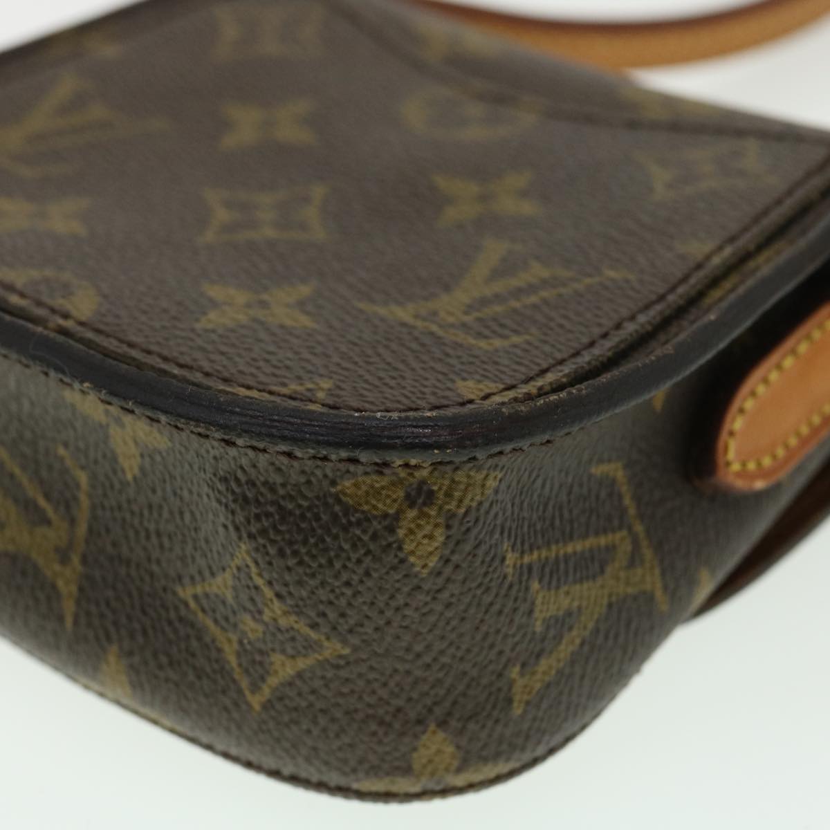 LOUIS VUITTON Monogram Bebe Saint Cloud Shoulder Bag M51245 LV yk5506B