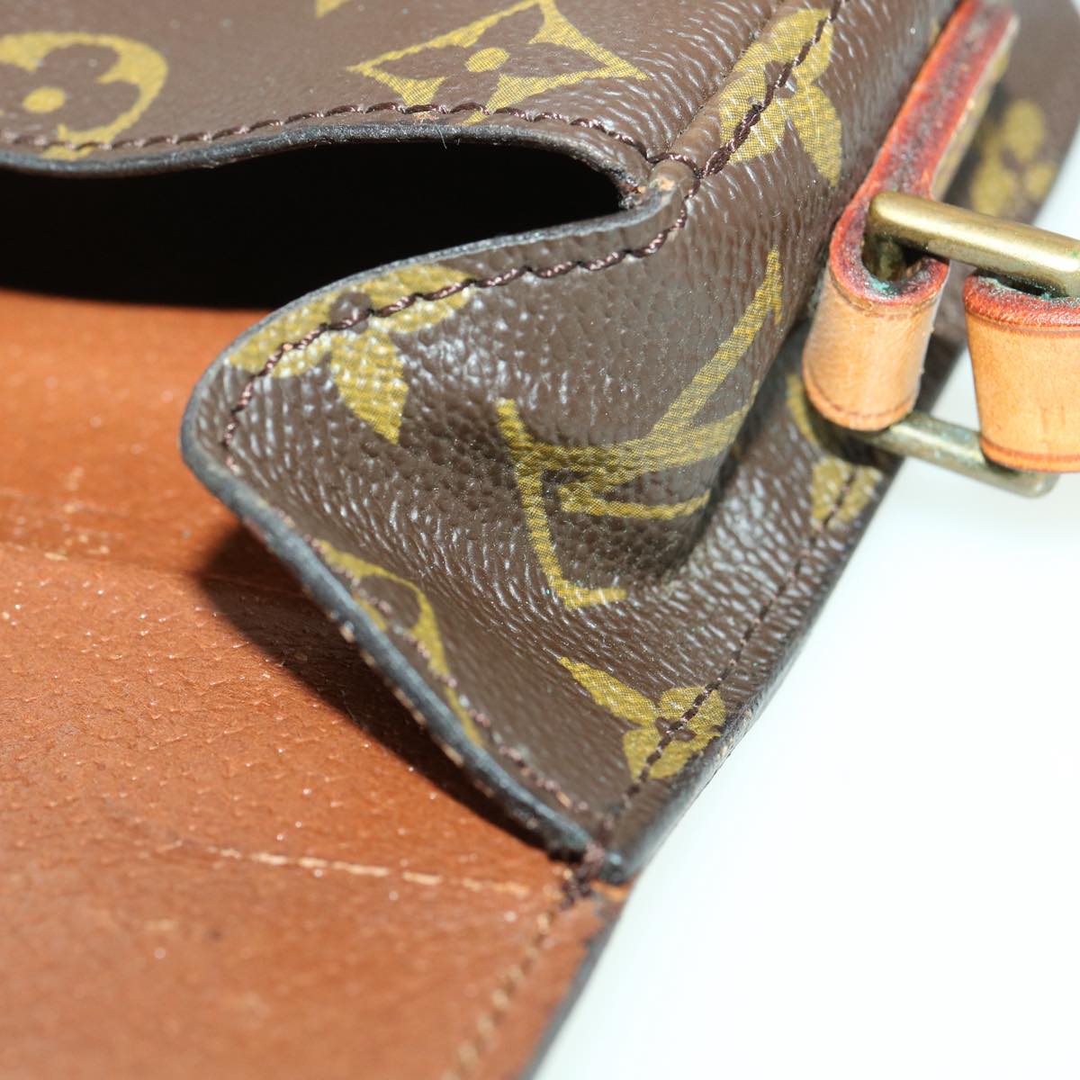 LOUIS VUITTON Monogram Bebe Saint Cloud Shoulder Bag M51245 LV yk5506B