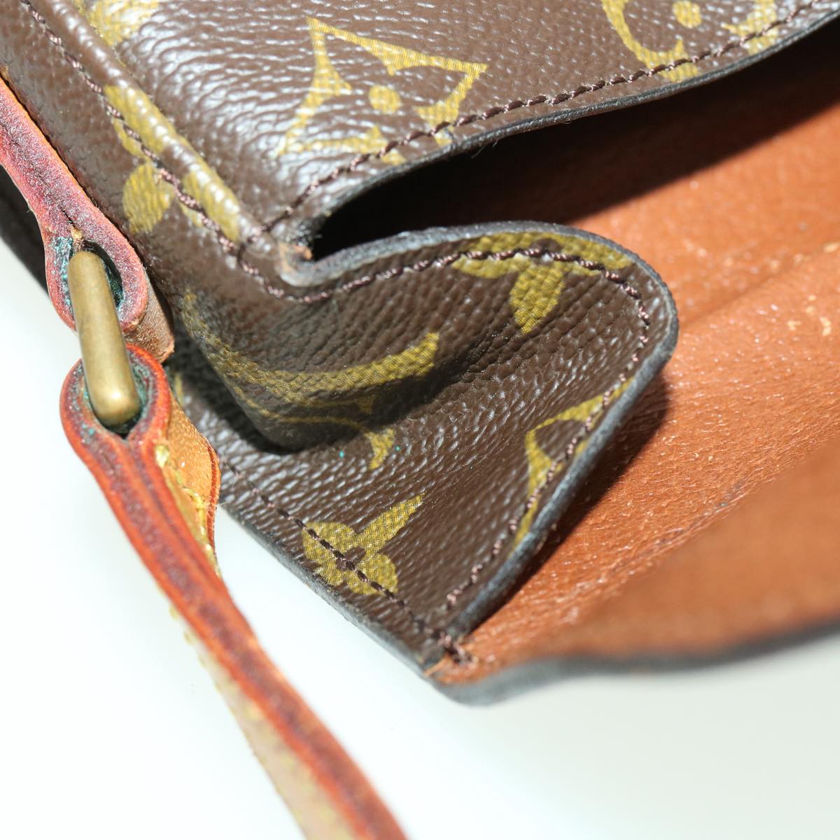 LOUIS VUITTON Monogram Bebe Saint Cloud Shoulder Bag M51245 LV yk5506B