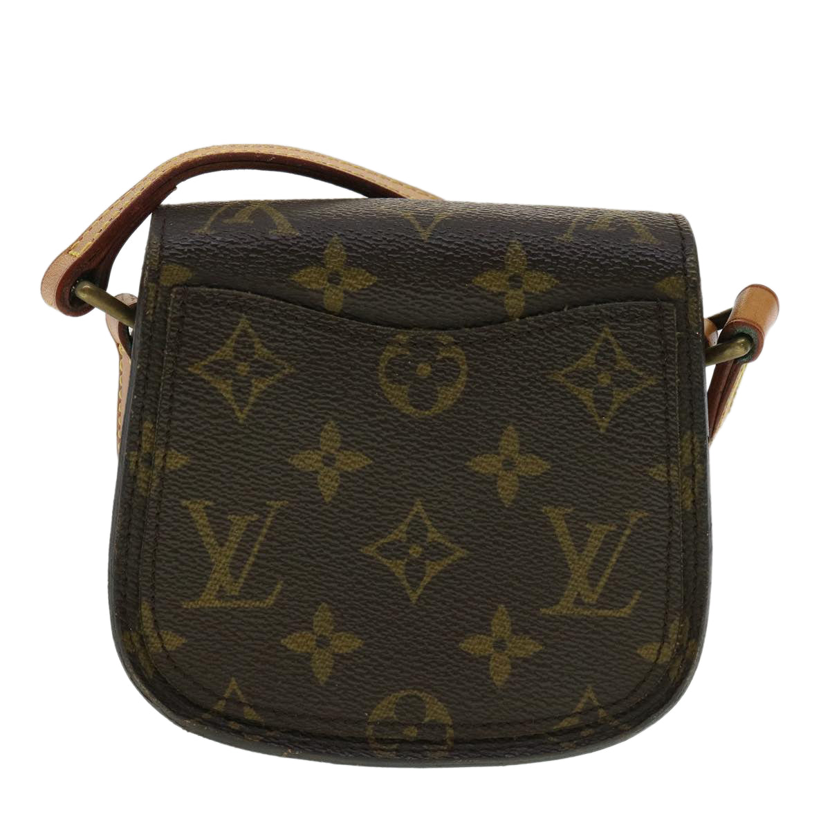 LOUIS VUITTON Monogram Bebe Saint Cloud Shoulder Bag M51245 LV yk5506B