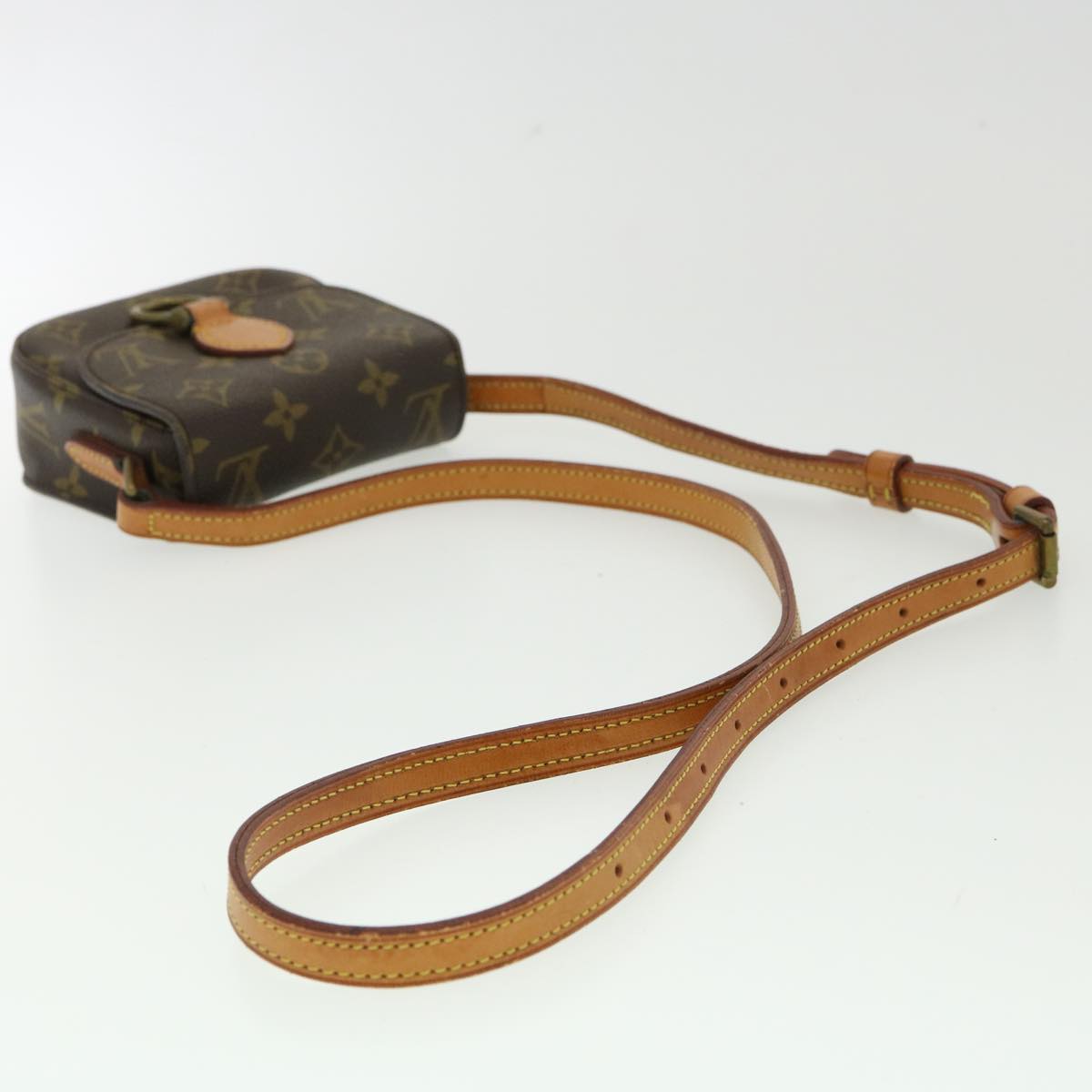 LOUIS VUITTON Monogram Bebe Saint Cloud Shoulder Bag M51245 LV yk5506B