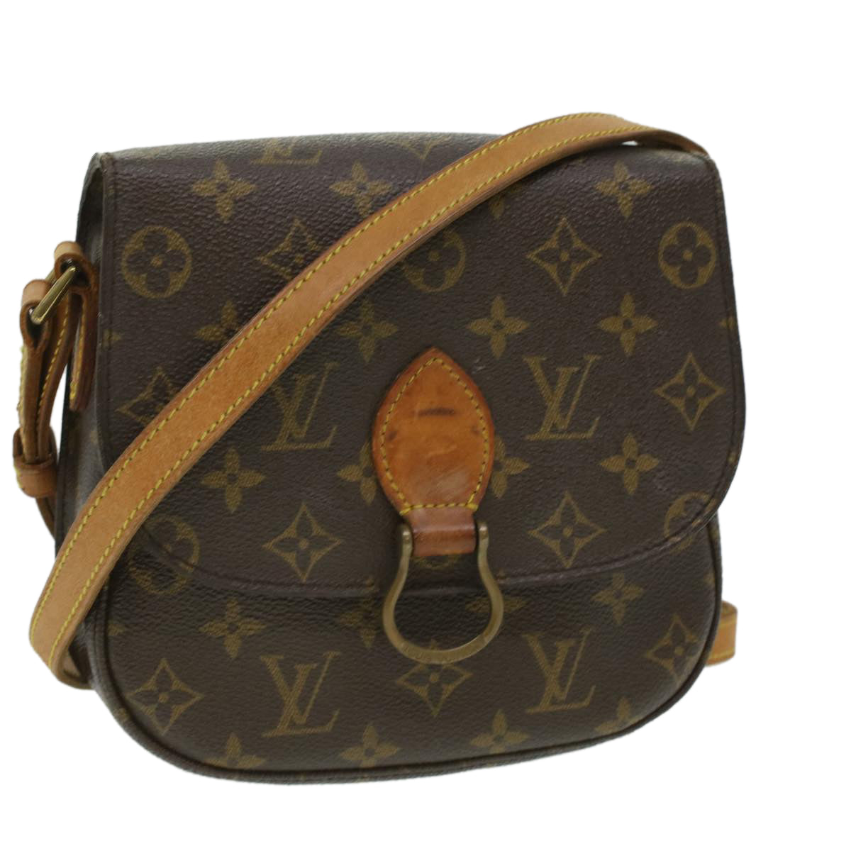 LOUIS VUITTON Monogram Saint Cloud MM Shoulder Bag M51243 LV yk5585B