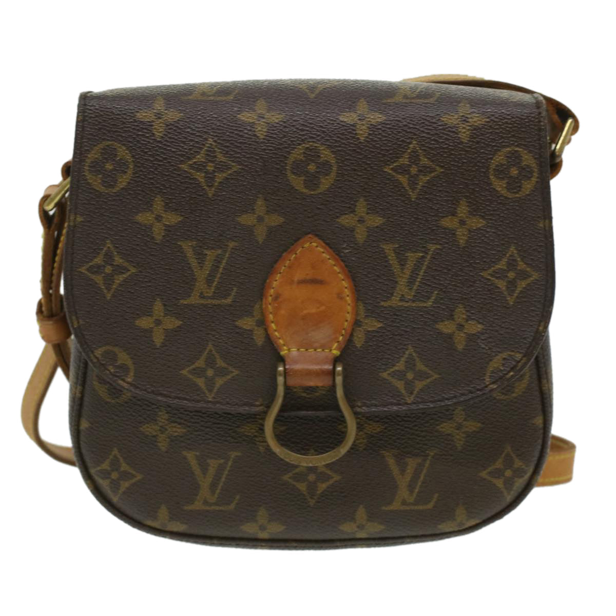 LOUIS VUITTON Monogram Saint Cloud MM Shoulder Bag M51243 LV yk5585B