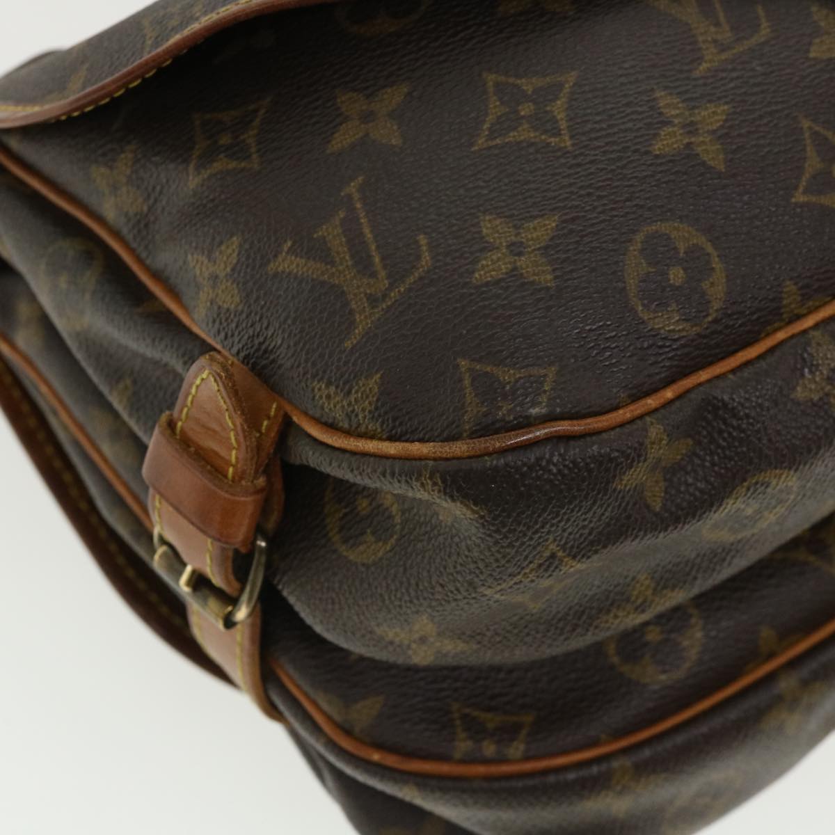 LOUIS VUITTON Monogram Saumur 30 Shoulder Bag M42256 LV yk5656