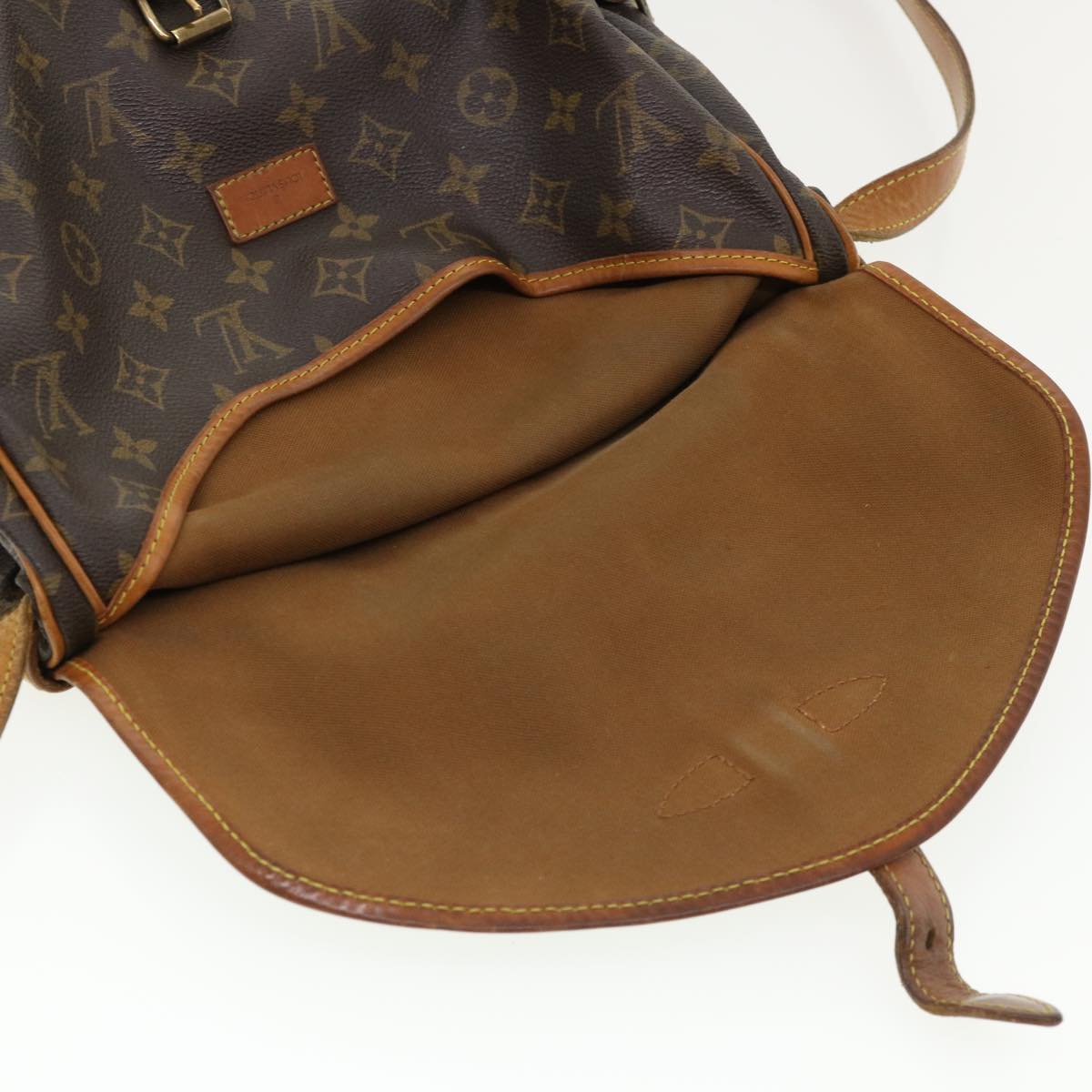 LOUIS VUITTON Monogram Saumur 30 Shoulder Bag M42256 LV yk5656