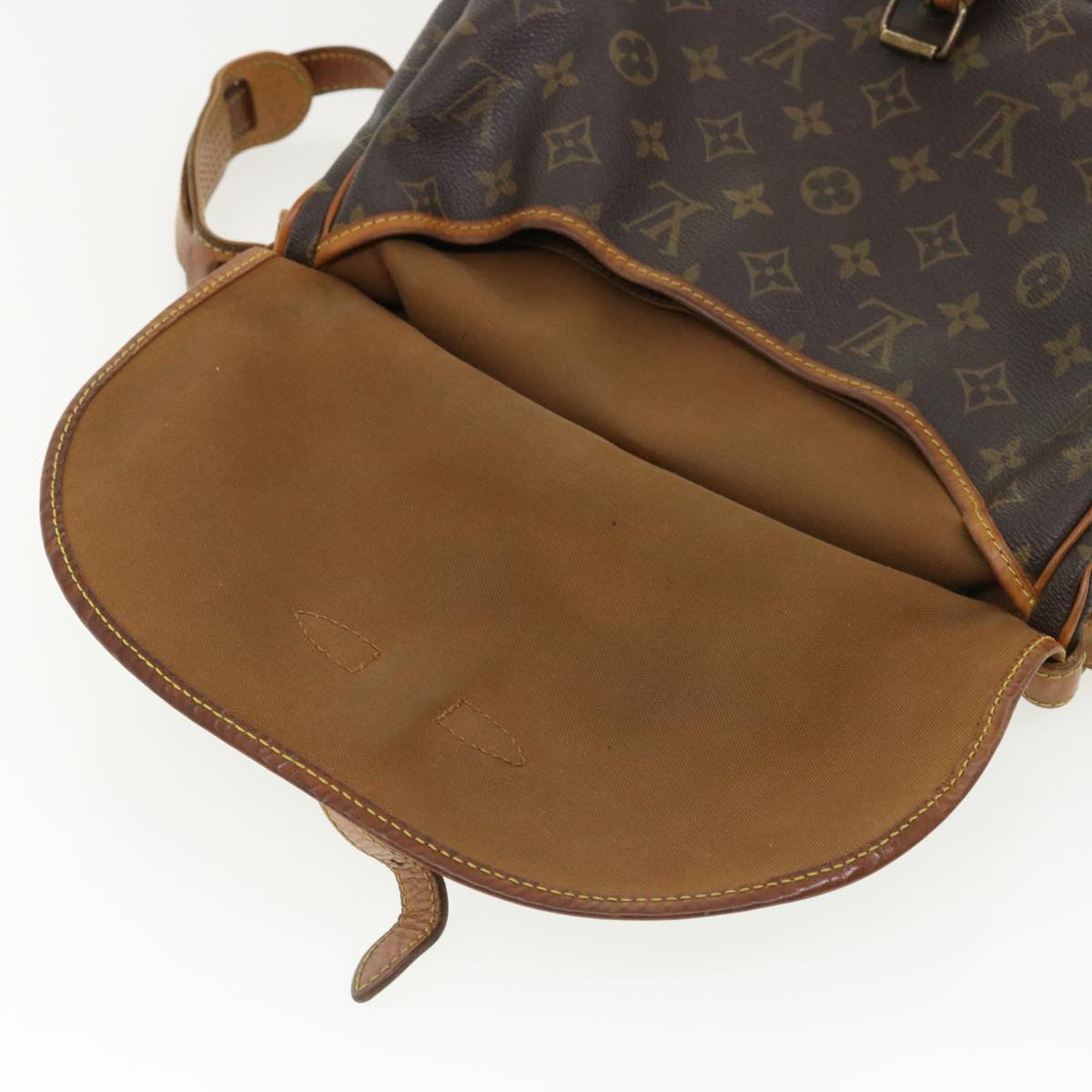 LOUIS VUITTON Monogram Saumur 30 Shoulder Bag M42256 LV yk5656