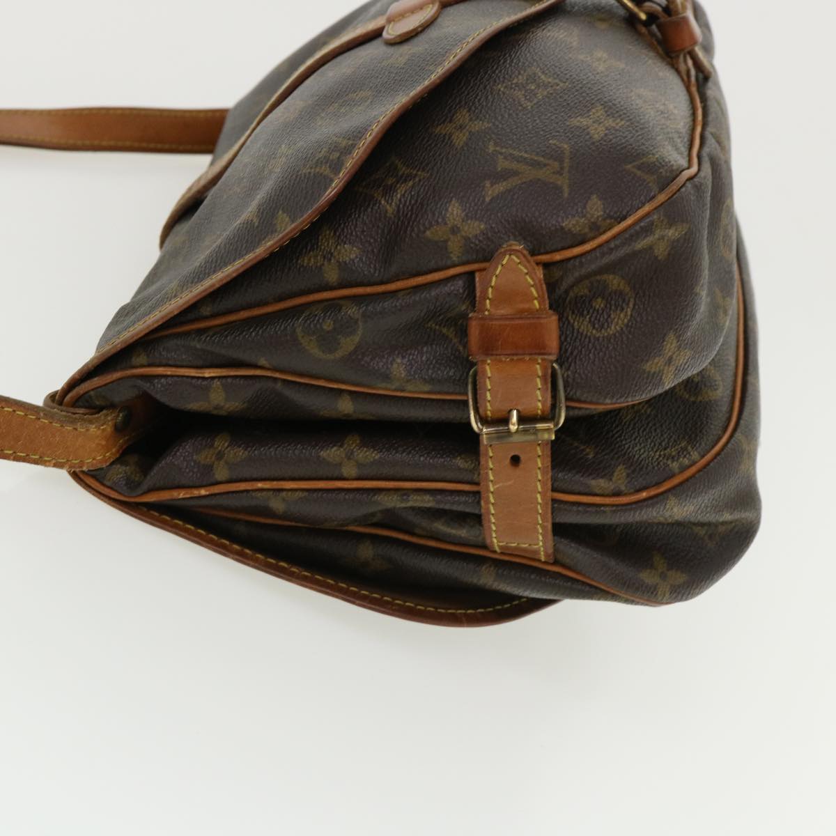 LOUIS VUITTON Monogram Saumur 30 Shoulder Bag M42256 LV yk5656