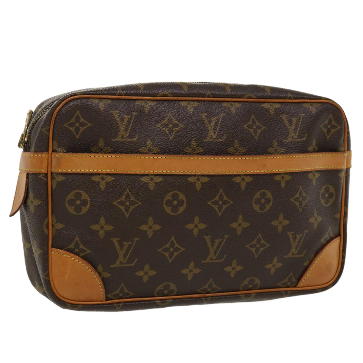 LOUIS VUITTON Monogram Compiegne 28 Clutch Bag M51845 LV yk5869