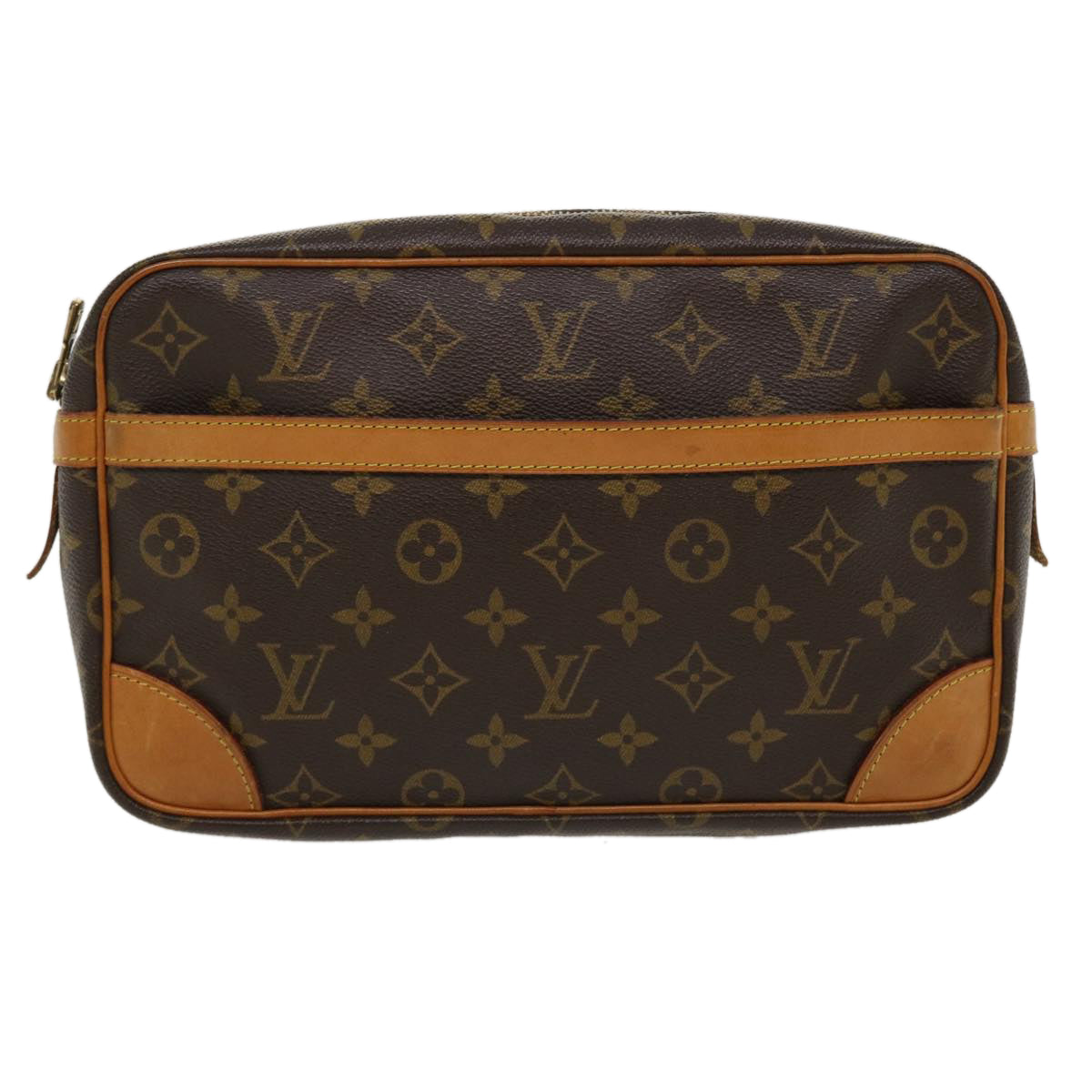 LOUIS VUITTON Monogram Compiegne 28 Clutch Bag M51845 LV yk5869
