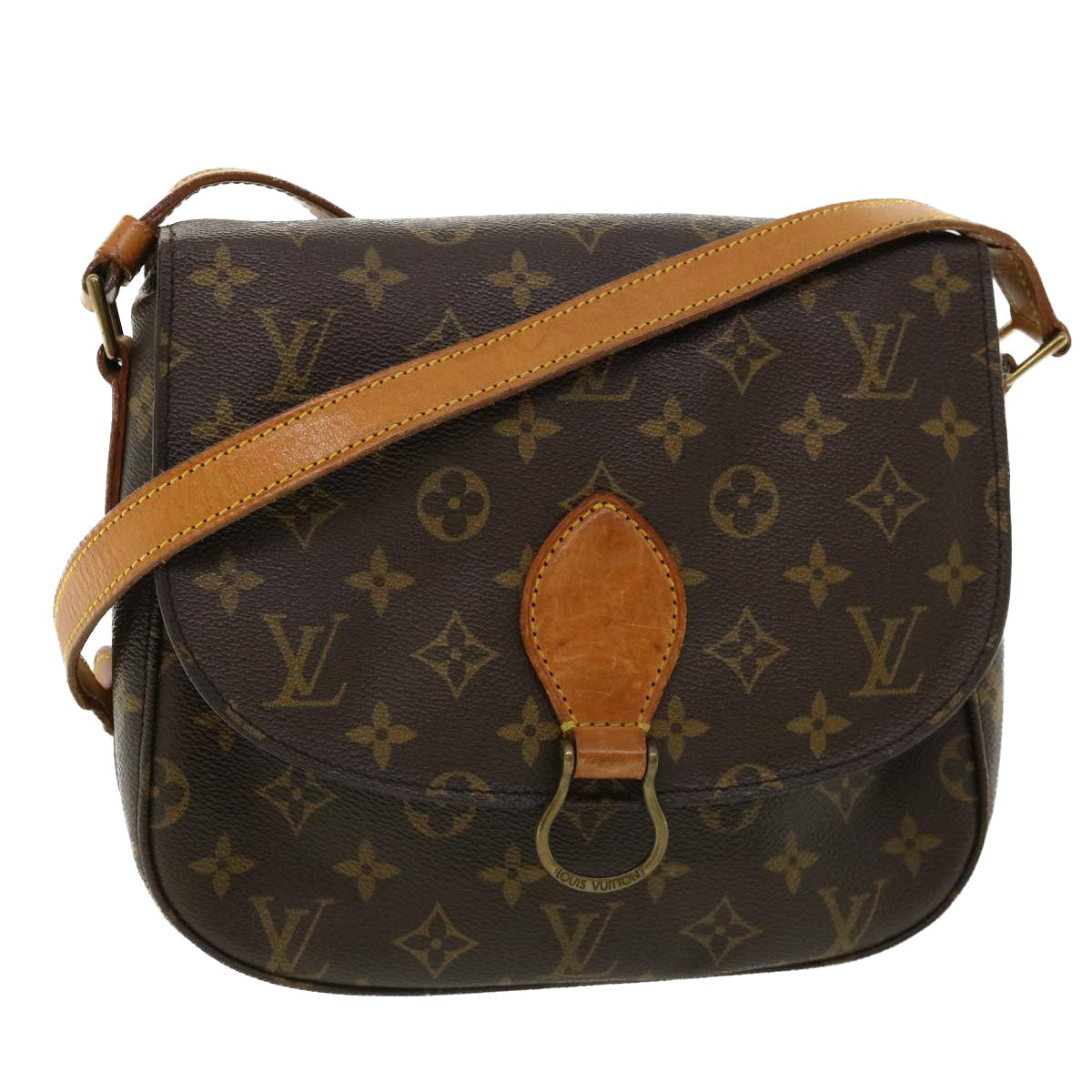 LOUIS VUITTON Monogram Saint Cloud GM Shoulder Bag M51242 LV yk5924