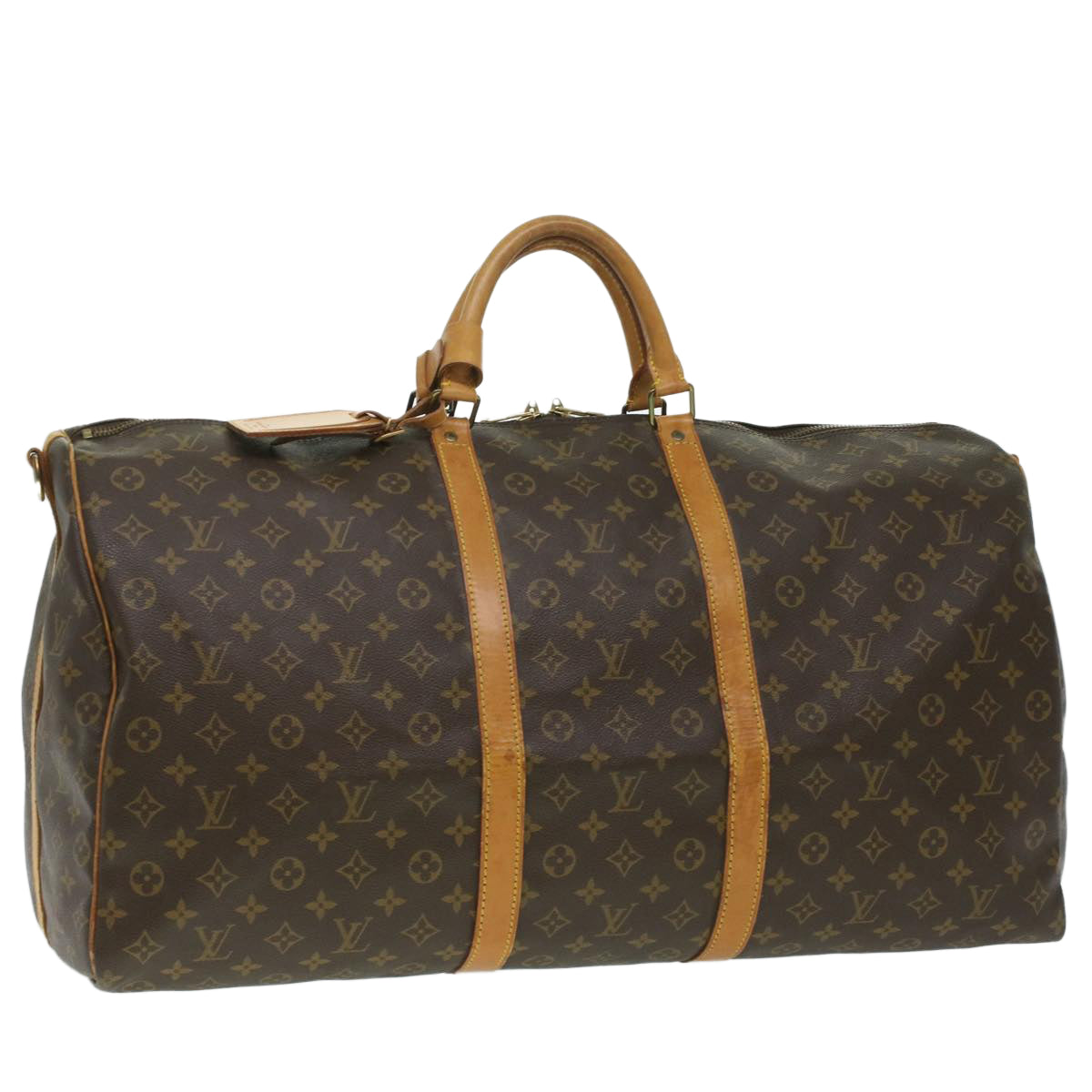 LOUIS VUITTON Monogram Keepall Bandouliere 60 Boston Bag M41412 LV yk5961