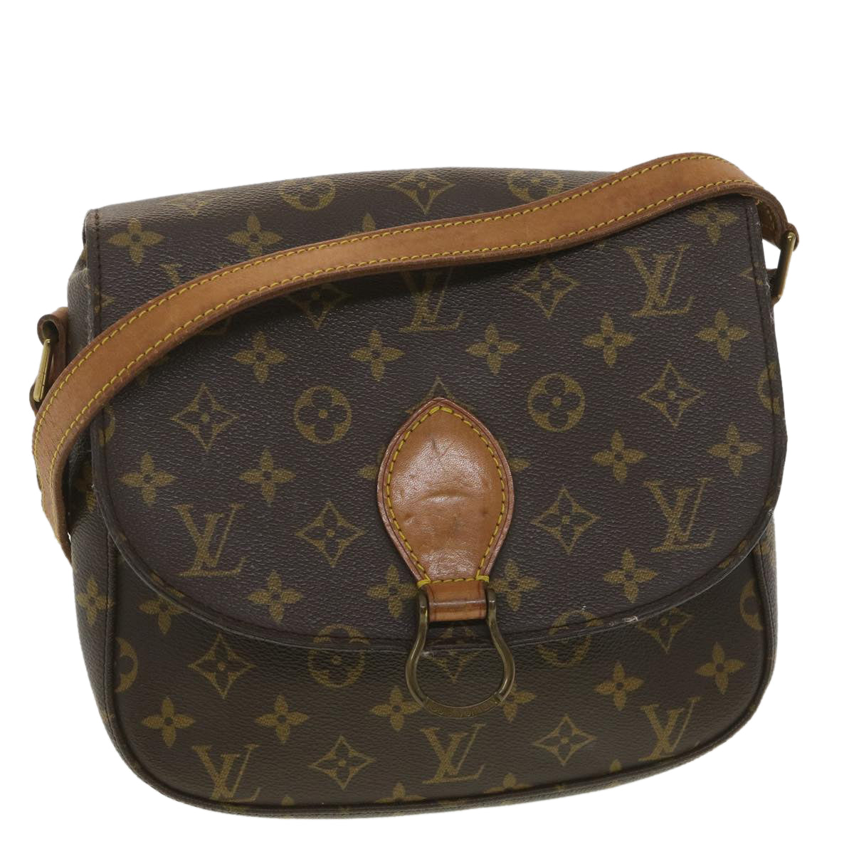 LOUIS VUITTON Monogram Saint Cloud GM Shoulder Bag M51242 LV yk6113