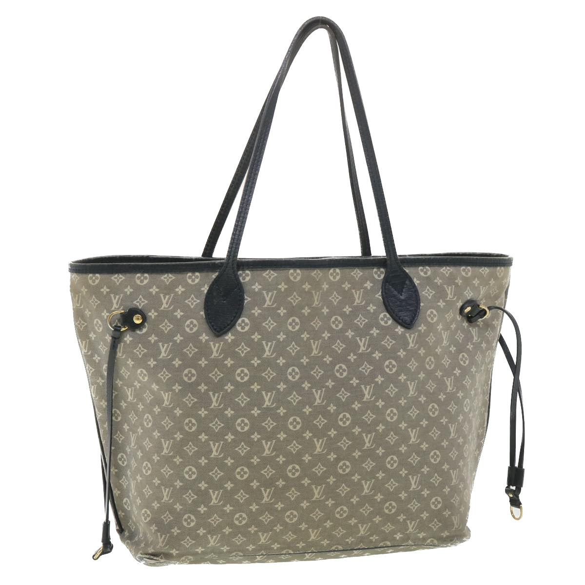 LOUIS VUITTON Monogram Idylle Neverfull MM Tote Bag Blue M40514 LV yk6127