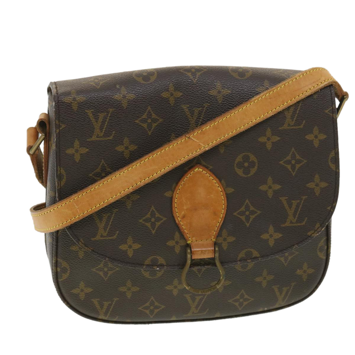 LOUIS VUITTON Monogram Saint Cloud GM Shoulder Bag M51242 LV yk6174B