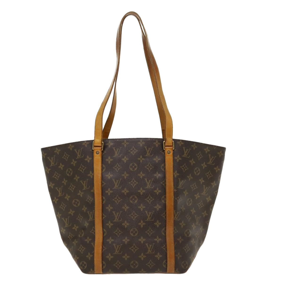 LOUIS VUITTON Monogram Sac Shopping Tote Bag M51108 LV yk6204B