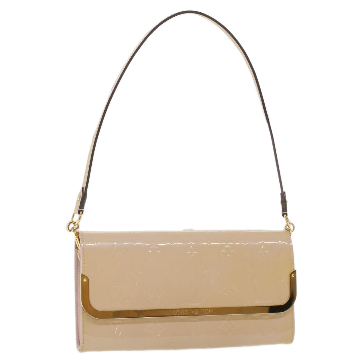 LOUIS VUITTON Vernis Rossmore MM Shoulder Bag Rose Angelique M90070 yk7248