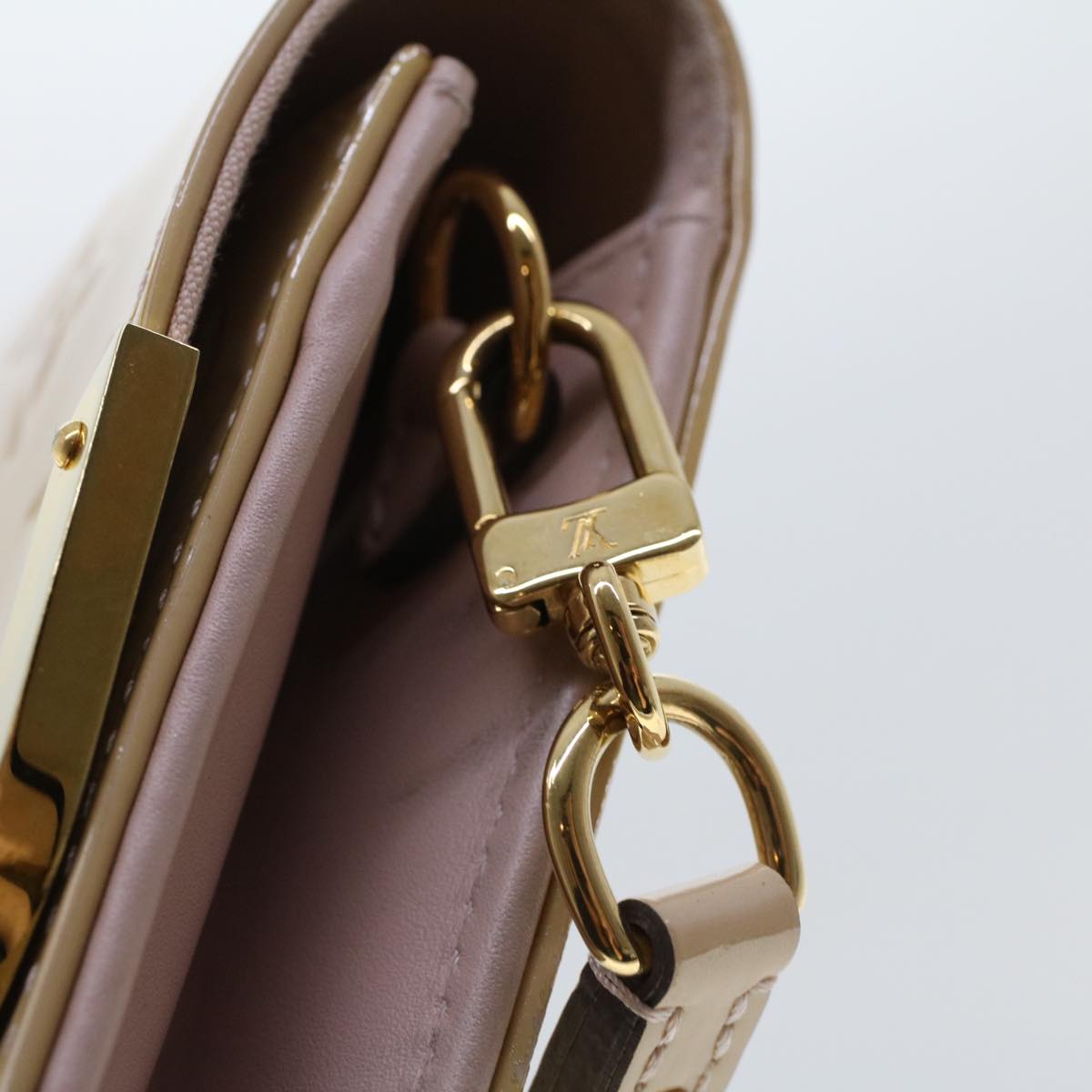 LOUIS VUITTON Vernis Rossmore MM Shoulder Bag Rose Angelique M90070 yk7248