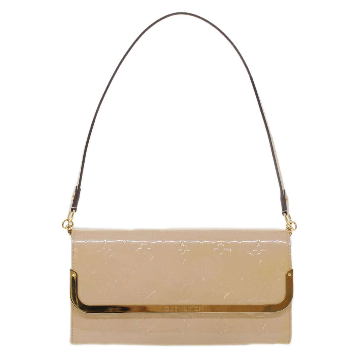 LOUIS VUITTON Vernis Rossmore MM Shoulder Bag Rose Angelique M90070 yk7248