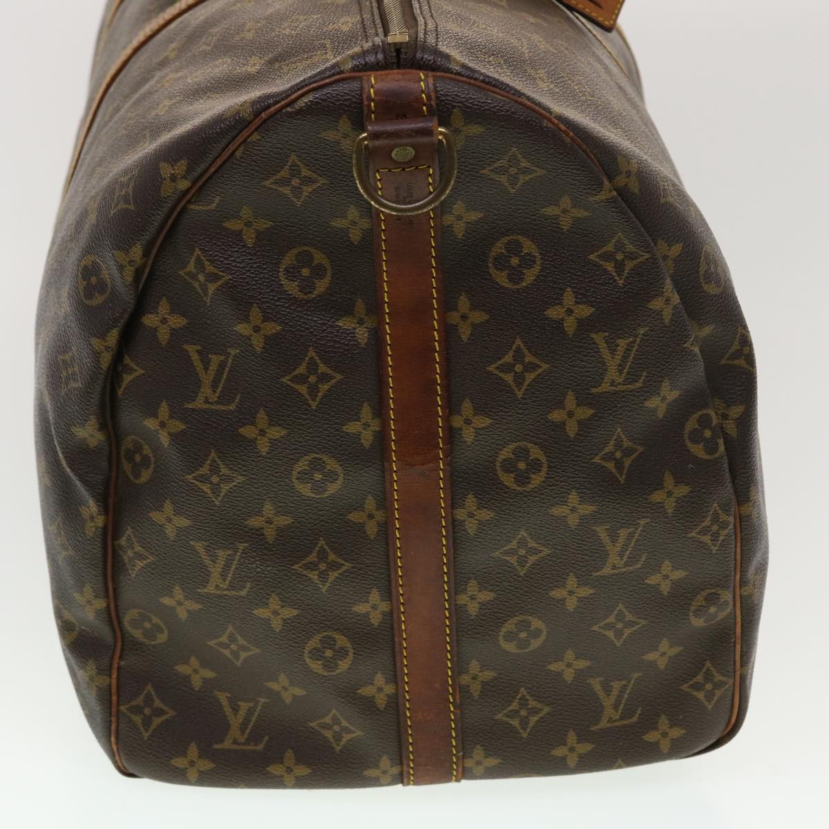 LOUIS VUITTON Monogram Keepall Bandouliere 60 Boston Bag M41412 LV yk7258